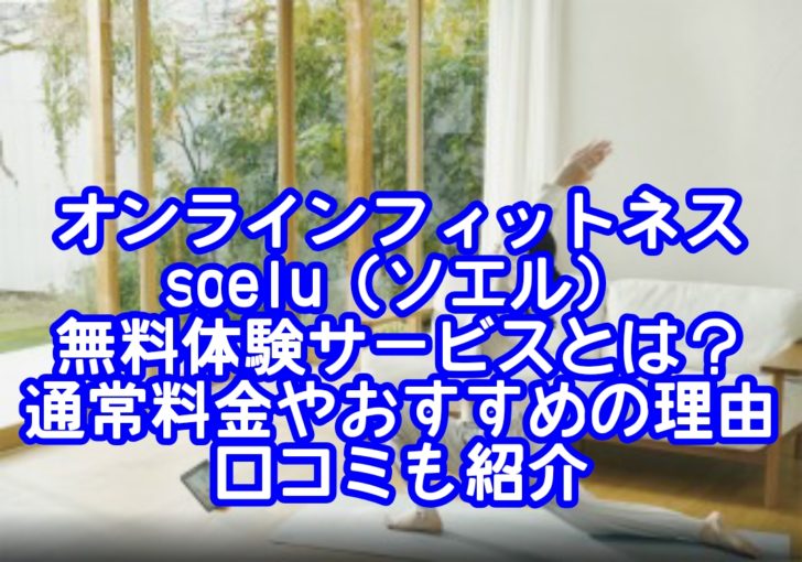 オンラインフィットネスsoelu（ソエル）無料体験サービスとは？通常料金やおすすめの理由と口コミも紹介