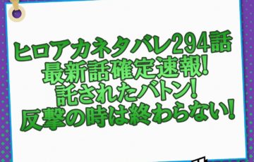 ヒロアカネタバレ291話最新話確定速報 ついに明かされた荼毘の正体 轟家は立ち上がれるのか アニマガフレンズ