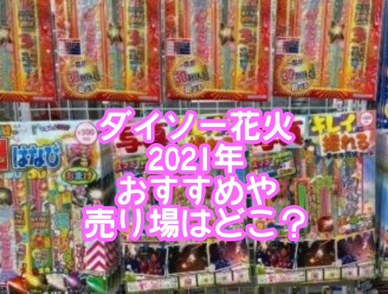 ダイソー花火2021年のおすすめや売り場はどこ？値段500円の評判は？